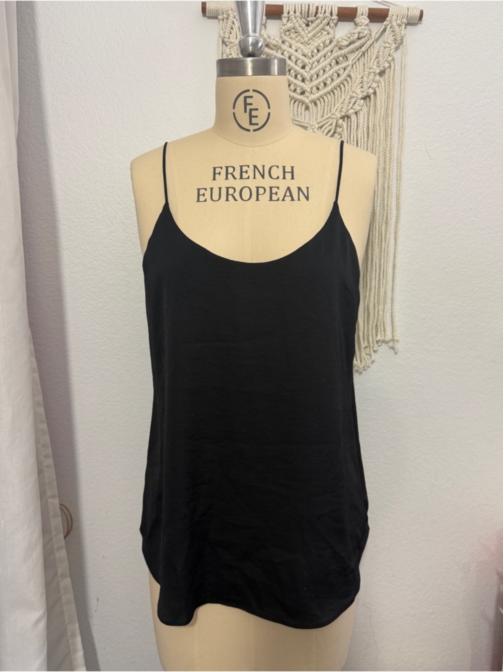 Bar III Black Camisole Tank Top Spaghetti Strap size M